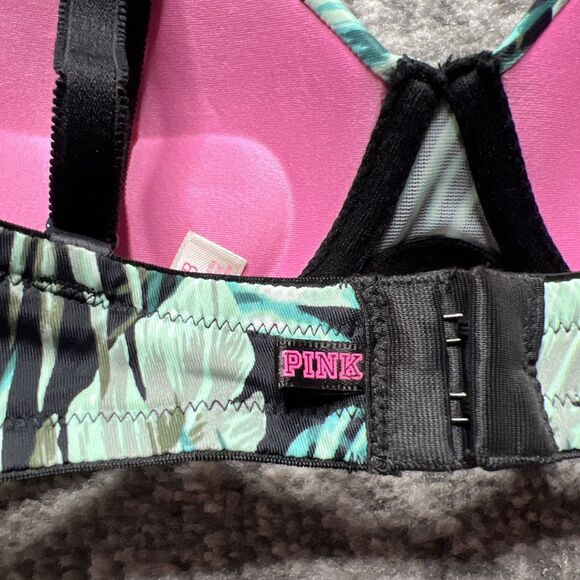 Victoria’s Secret PINK Wear Everywhere Multi Way Push Up Bra 32B Palm Leaf Print - Picture 3 of 7